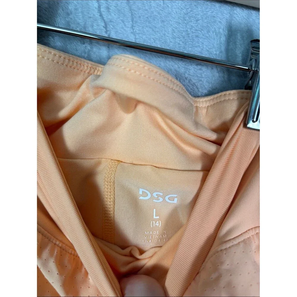 NWT New DSG Coral Performance Mid-Rise Skort Size Girls Large (14)